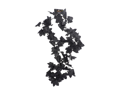 Halloween Garland w/ Glitter Maple Leaf - 183cm