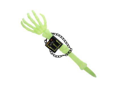 Halloween Plastic Skull/Arm Stake - 22"ht / 23" ht