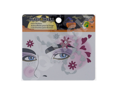 Halloween Face Decor Sticker