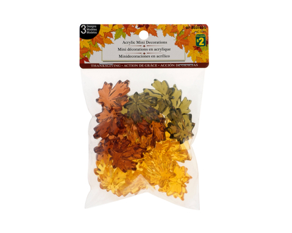 THANKSGIVING Plastic Mini Decorations