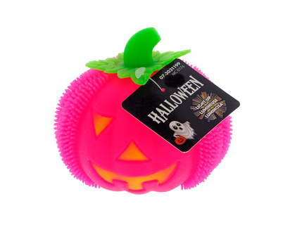 HALLOWEEN TPR Light Up Pumpkin - 4.5"