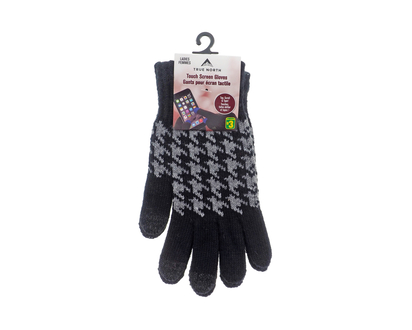 Ladies Jacquard Texting Gloves - 22cm