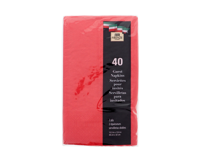 Bistro Napkins 2ply - Red, 40pk - 33cmx40cm