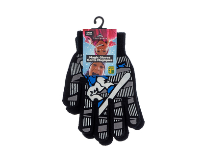 Youth Magic Gloves With Rubber Print - 7-14