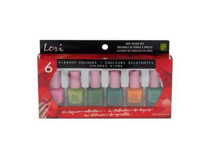 Nail Polish Set, 6 Pack (Assorted) - 6pc,5ml