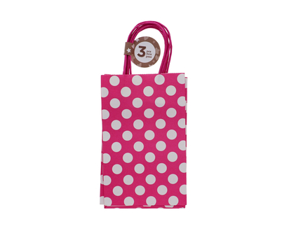 Sac-cadeau avec poignées assorties, 3pc - 5-1/4pox8-3/8pox3-1/4po