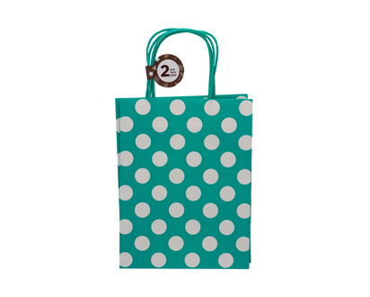 Gift Bag With Handle, 2pc - 8"x10.5"x4.25"