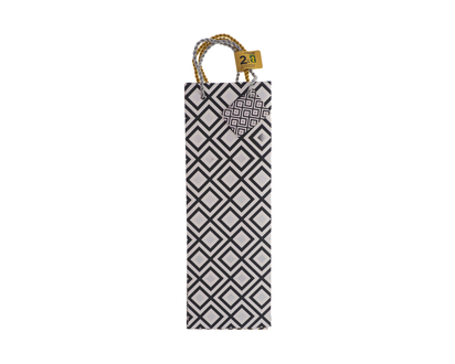 Bottle Bags With Twisted Rope, 2pc - 2pk