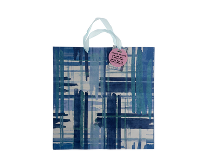 Glittered Horizontal Bag W/Satin Handles - 38.1x20.3x38.1cm
