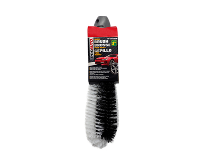 Car Brush W/Double Bristels And Handle - 25.5 cm