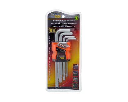 Durable Wrench Hex Key Set, 9pc - 9pcs