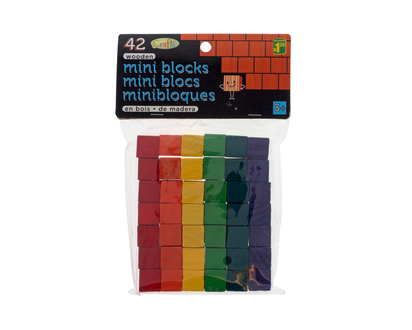 42pc Mini Wooden Blocks - 42pcs