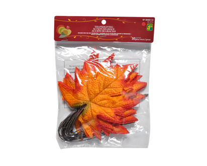 THANKSGIVING-10ct Leaves on a Twig Pique - 10cm x 10 cm