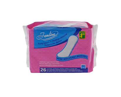 Panty Liners, 26 Pack - 26pk