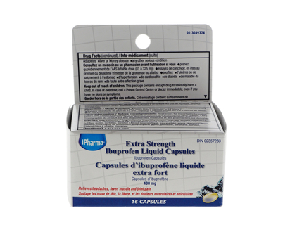 Ibuprofen Liquid Gel Caps, 16pc - 16ct,400mg