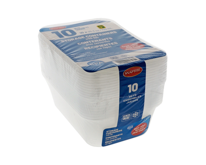 Food Storage Containers, 10 Pack - 650ml