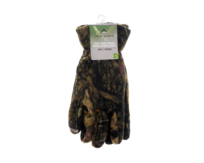 Men's Camouflage Polar Fleece Gloves - one size