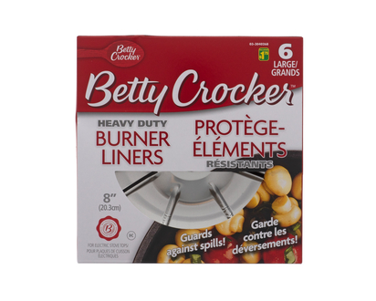 Large size Burner Liners, 6 Pack - 6pcs