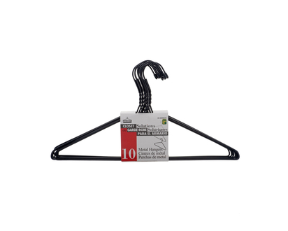 Hangers, 10 pack (Assorted Colours) - 40.5 X 21.3 CM