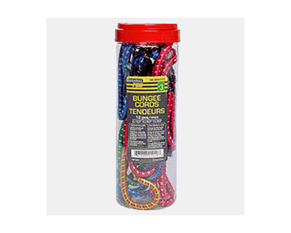 Bungee Cord In Carry Tube, 12pc - 12pk
