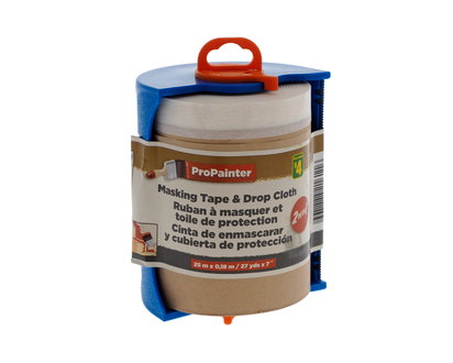2 In 1 Painter's Masking Tape & Drop Sh. - 25x0.18m