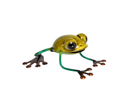 Metal Frog Garden Figurine, 5pc