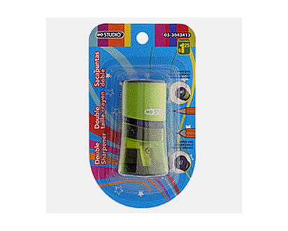 Double Sharpener Assorted Colours - 6.2 cm