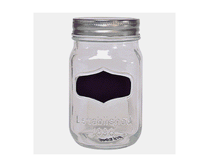 Storage Jar with Chalk Label (Assorted) - 500ml