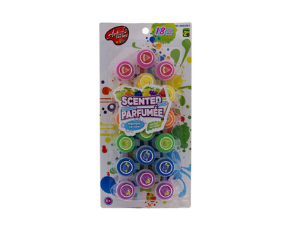 Pots de peinture parfumés lavables, 18pc - Pqt 18