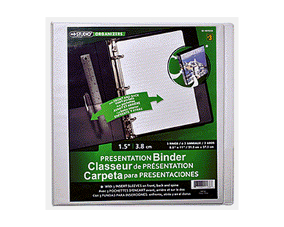 Studio 3-Ring Presentation Binder - 1.5''