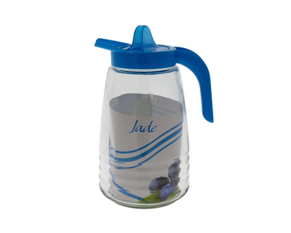 Cruche fruitée en verre avec relief - 1.5L