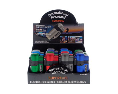 SUPER FUEL Electronic Lighter - 7.6 x 3.8 x 2.1 cm
