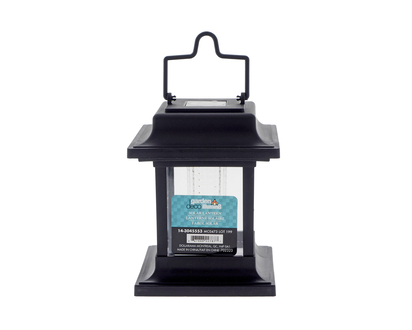 Solar Square Plastic Lantern W/Handle