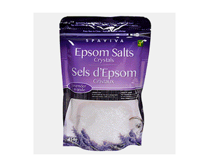 Lavender Scented Epsom Salt Crystals - 454g