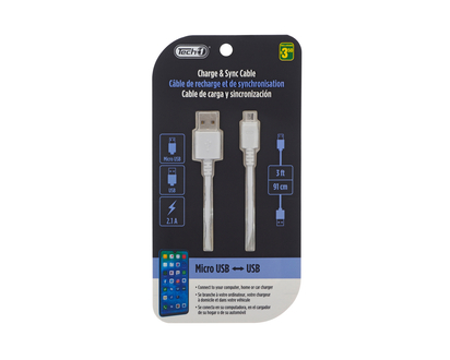 Micro USB to USB Cable - 1m