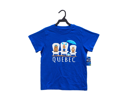 Tshirt imprimé souvenir québec pjeunes - S,M,L