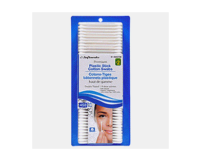 Cotton Swabs with Plastic Stick,450 Pack - 450ct
