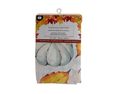 Thanksgiving Flannel Back Tablecover - 52" x 90"