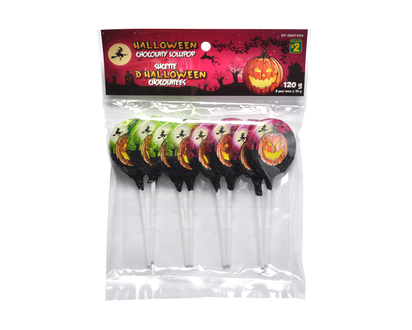 Halloween 6Pk Round Compound Chocolate - 6pk