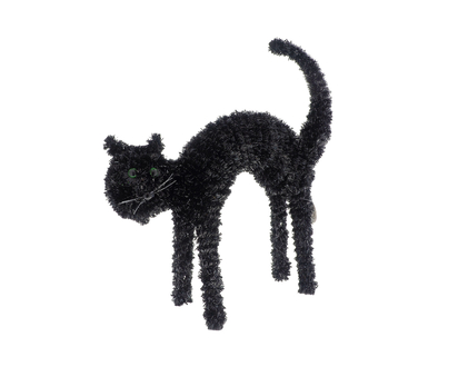 Halloween-Décoration chat en guirlande - 42cmx40cm