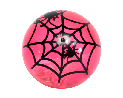 Halloween-Light Up Bouncy Ball  w/spider - 5.5cm