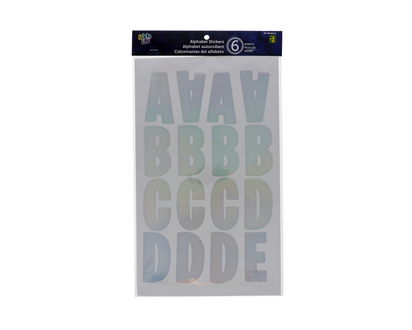 Alphabet Stickers Sheets (Assorted) - 6 Sheets