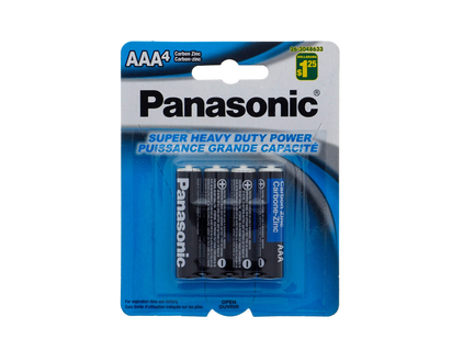 AAA Carbon Zinc Batteries, 5 Pack - 4pk