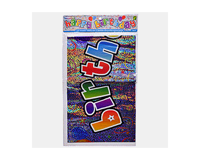 Happy Birthday Laser Foil Banner