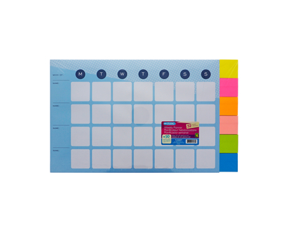 Undated Weekly Planner w/English text - 52 pages