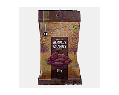Smoked Almonds in Bag - 75g