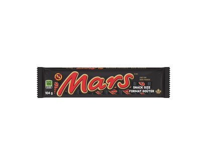 Barres Chocolat Mars format Goûter, x8 - 8un (104g)