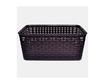 Large Rect. Rattan Look Plastic Basket - Large/35.5X25X15CM