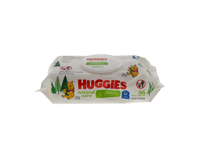 Huggies lingettes assorties, 56PC - Pqt 56