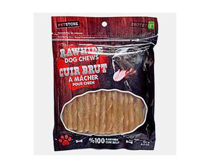Twisted Rawhide Dog Chews - 180g